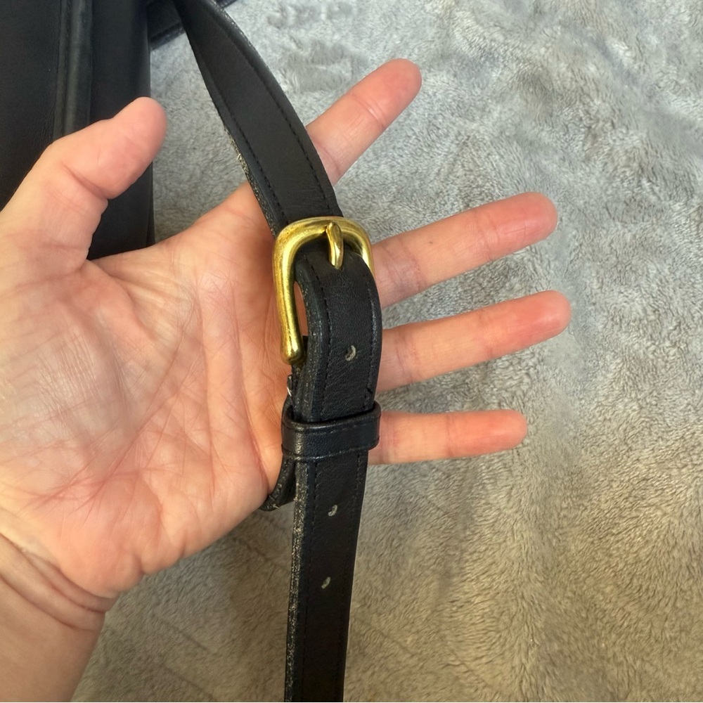Coach Swingpack Crossbody Style 9974 in Signature Leather Black - Picture 9 of 13